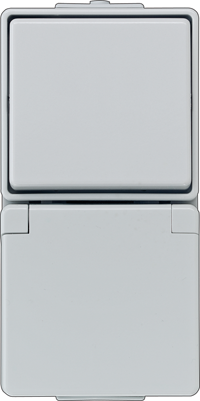 комбинация выключатель / розетка Jung серия WG 600